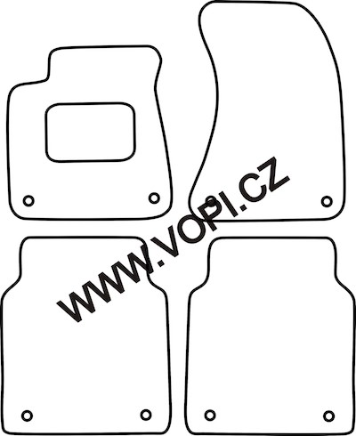 Autokoberce Audi A8 Long Typ D4 2011 - 2018 Autofit (244)